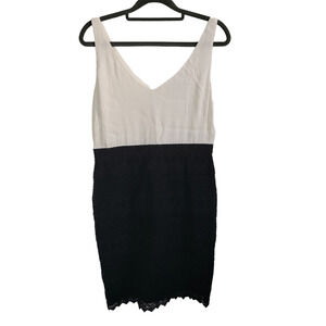 Ann Taylor Loft Dress NWT Size 0 White Black